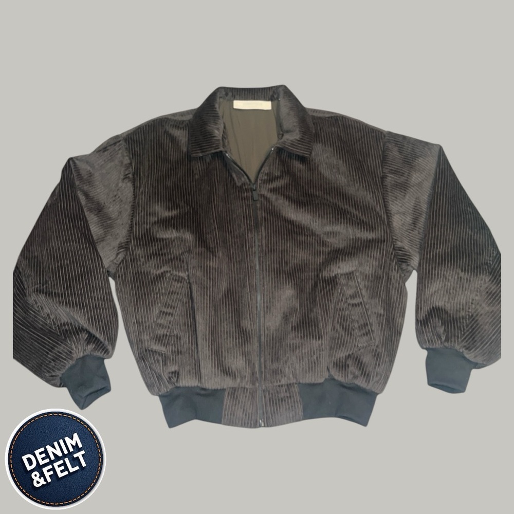 Essentials Fear of God Essentials Corduroy Full Zip Jacket | Black | NEW/NWOT